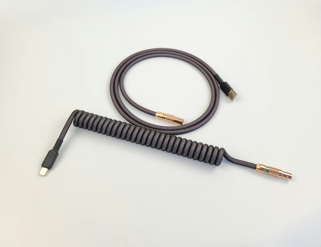 Olivia Dark Cable - Coiled - Rose Gold Lemo
