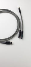 Load image into Gallery viewer, Sleek Grey // straight cable // Black Premium push/pull (customize)
