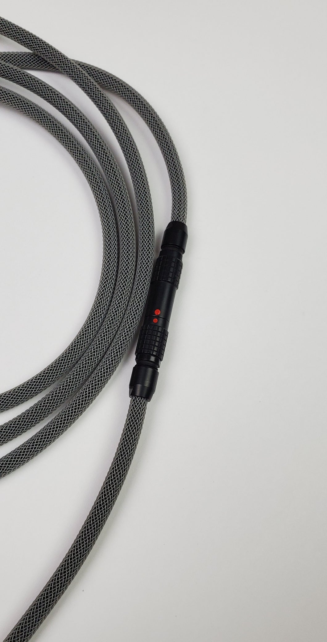 Sleek Grey // straight cable // Black Premium push/pull