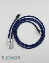 Load image into Gallery viewer, Grand Blue // straight cable // Silver premium push/pull (Customize)
