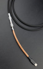 Load image into Gallery viewer, Copper Sleeved // straight cable // Silver premium push/pull
