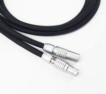 Load image into Gallery viewer, Sleek Black // straight cable // Premium silver push/pull
