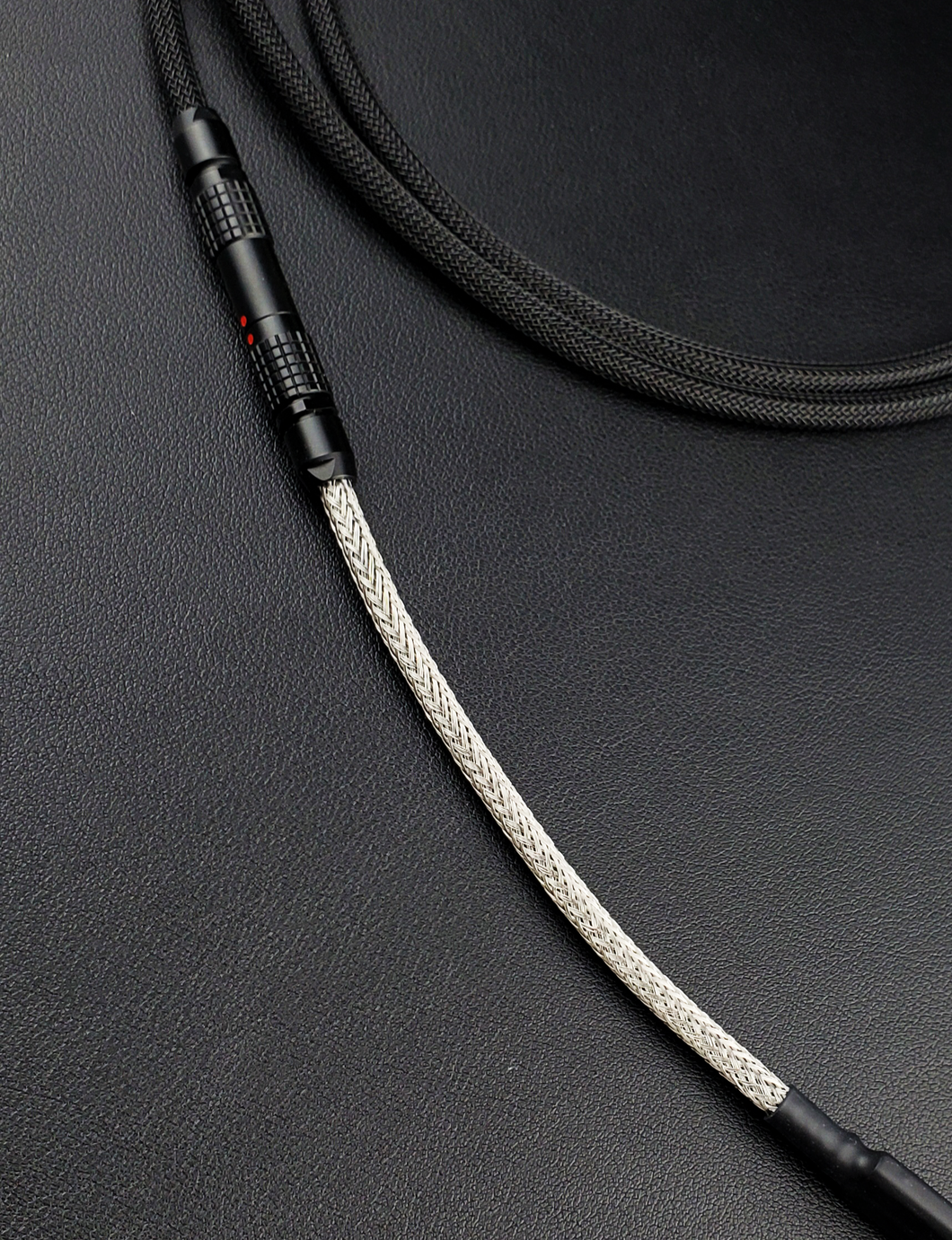 Stainless Steel Sleeved // straight cable // Black premium push/pull